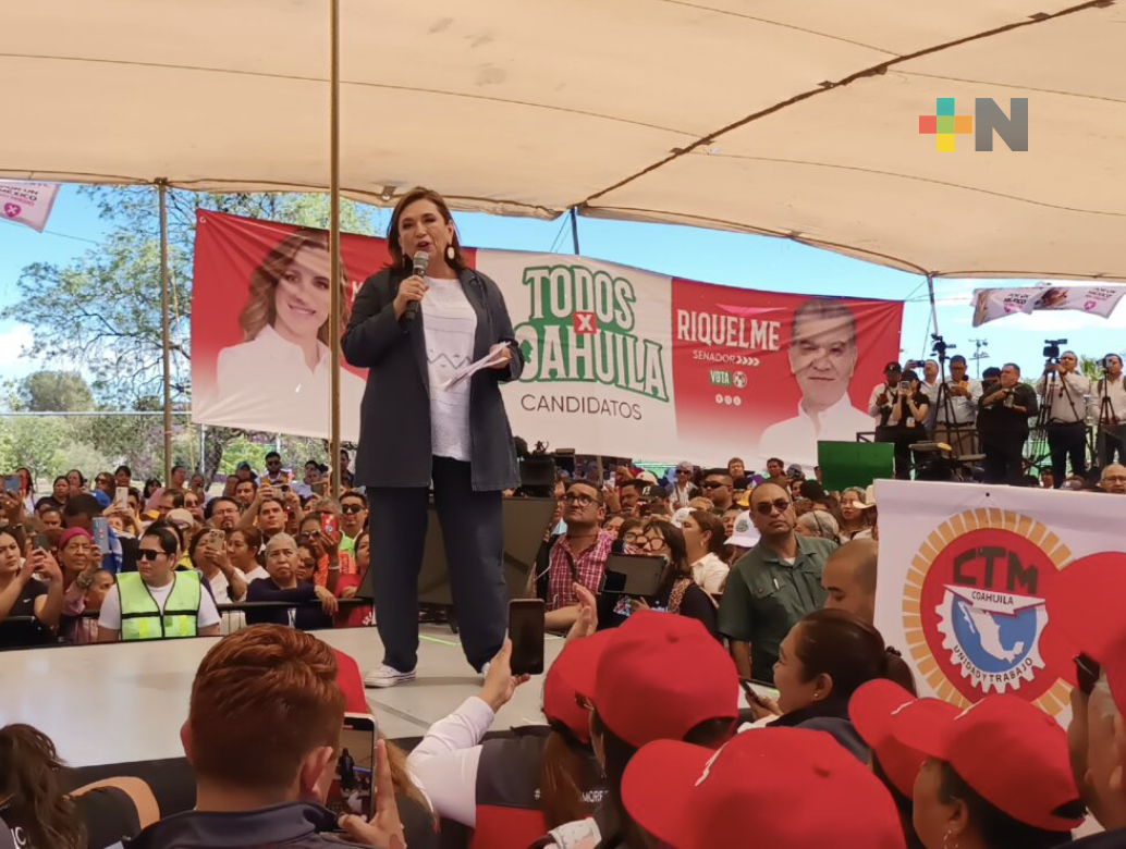Xóchitl Gálvez promueve propuesta de seguridad con «Modelo Coahuila»